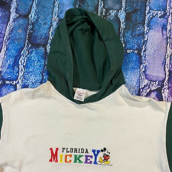 Vintage Mickey Mouse Florida Hoodie shirt size Large single stitched Sherry’s - Picture 4 of 6